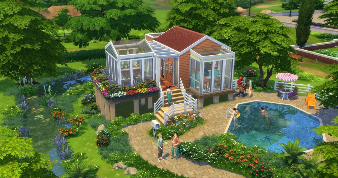 The Sims 4 küçük evler paketi görseli
