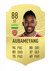 fifa20 En Hızlı Oyuncular aubameyang