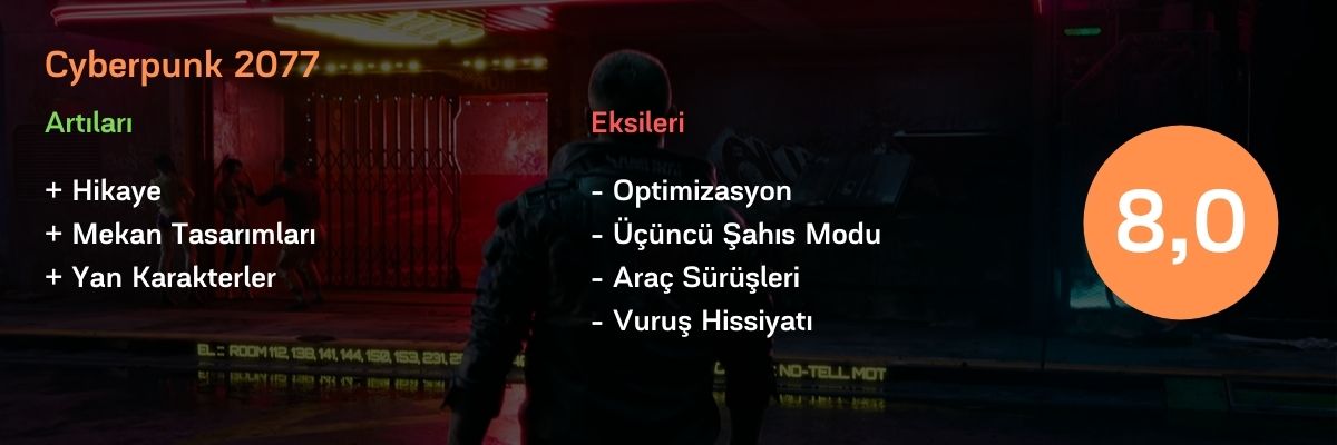 Cyberpunk 2077 İnceleme Skoru