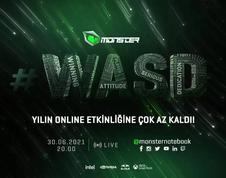 Monster Notebook #WASD Etkinliği Başlıyor!