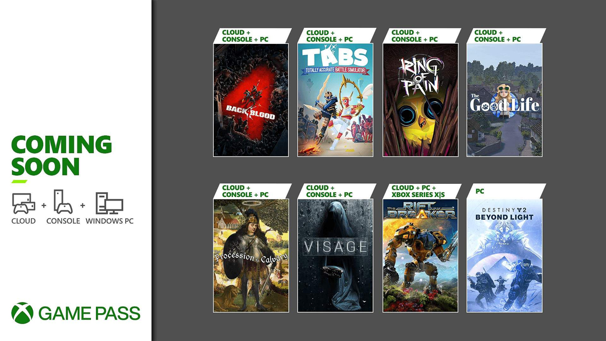 Xbox Game Pass Ekim 2021