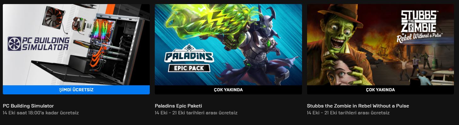 Epic Games'in Ücretsiz Oyunu Belli Oldu (07 Ekim)