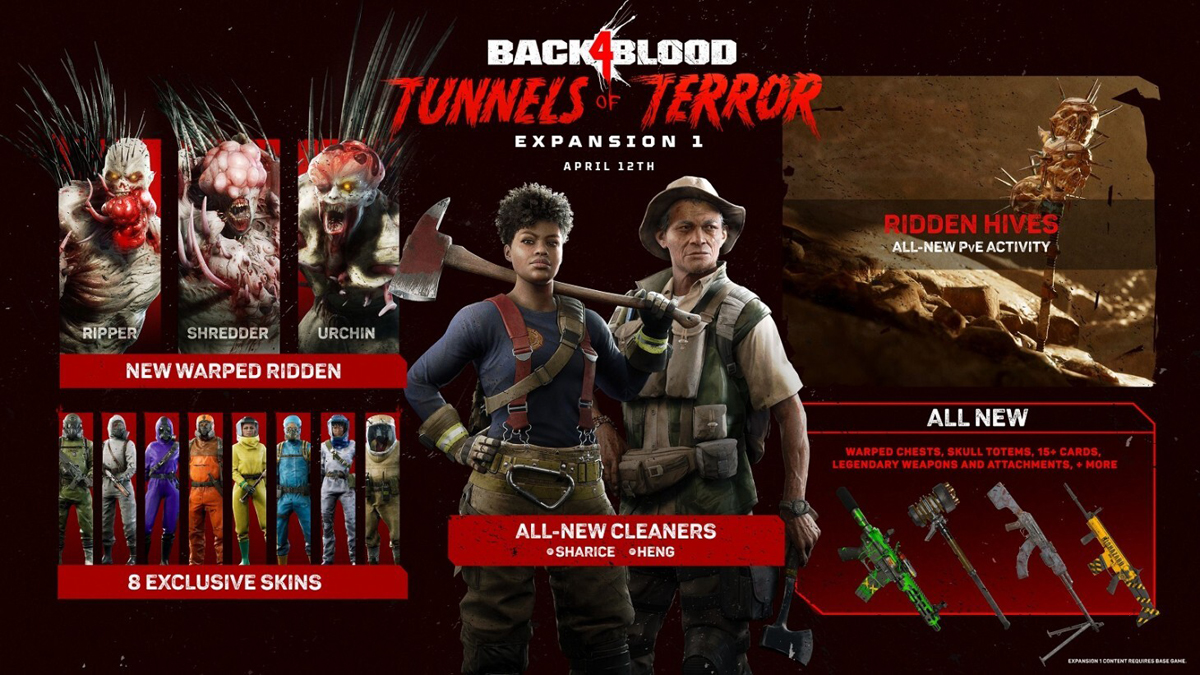 Back 4 Blood - Tunnels of Terror Haritası