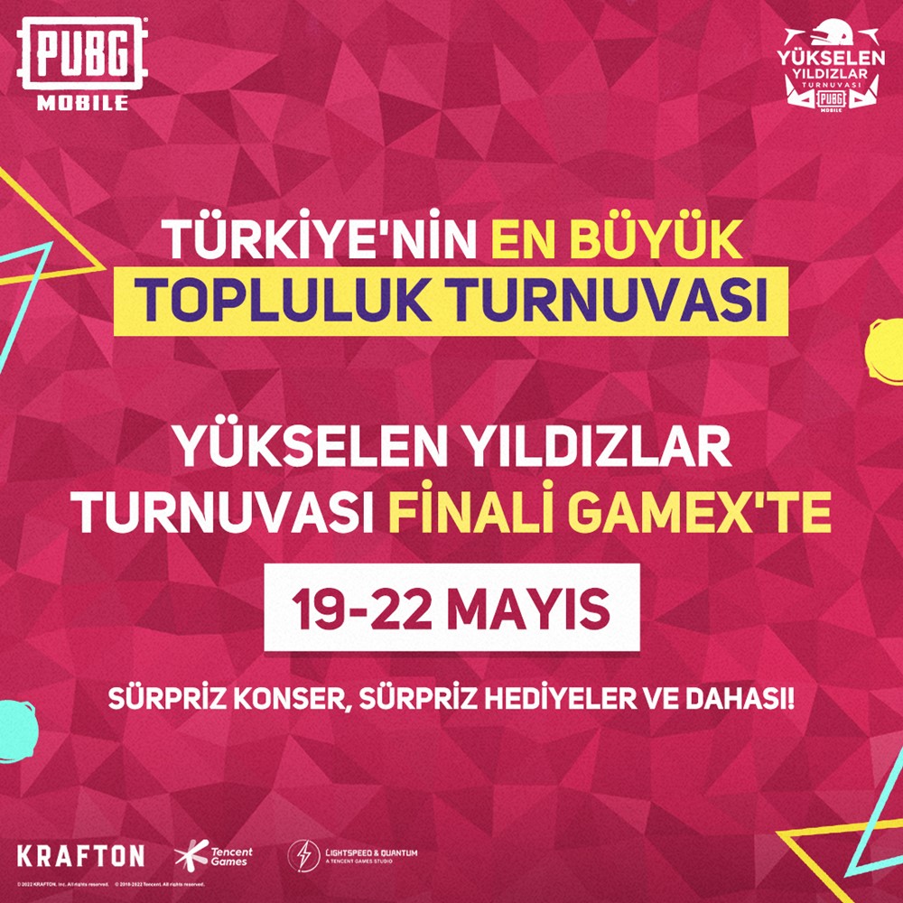 PUBG Mobile Yükselen Yıldızlar Turnuvası’na GameX ev sahipliği yapıyor