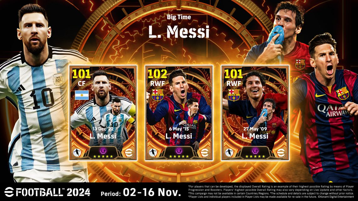 eFootball 2024, Lionel Messi'nin Ödülünü Kutluyor