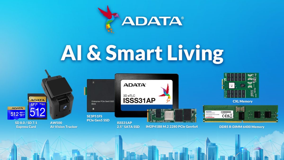 ADATA presents innovative products and solutions to embody smart living and AI for consumers and professionals. (1)
