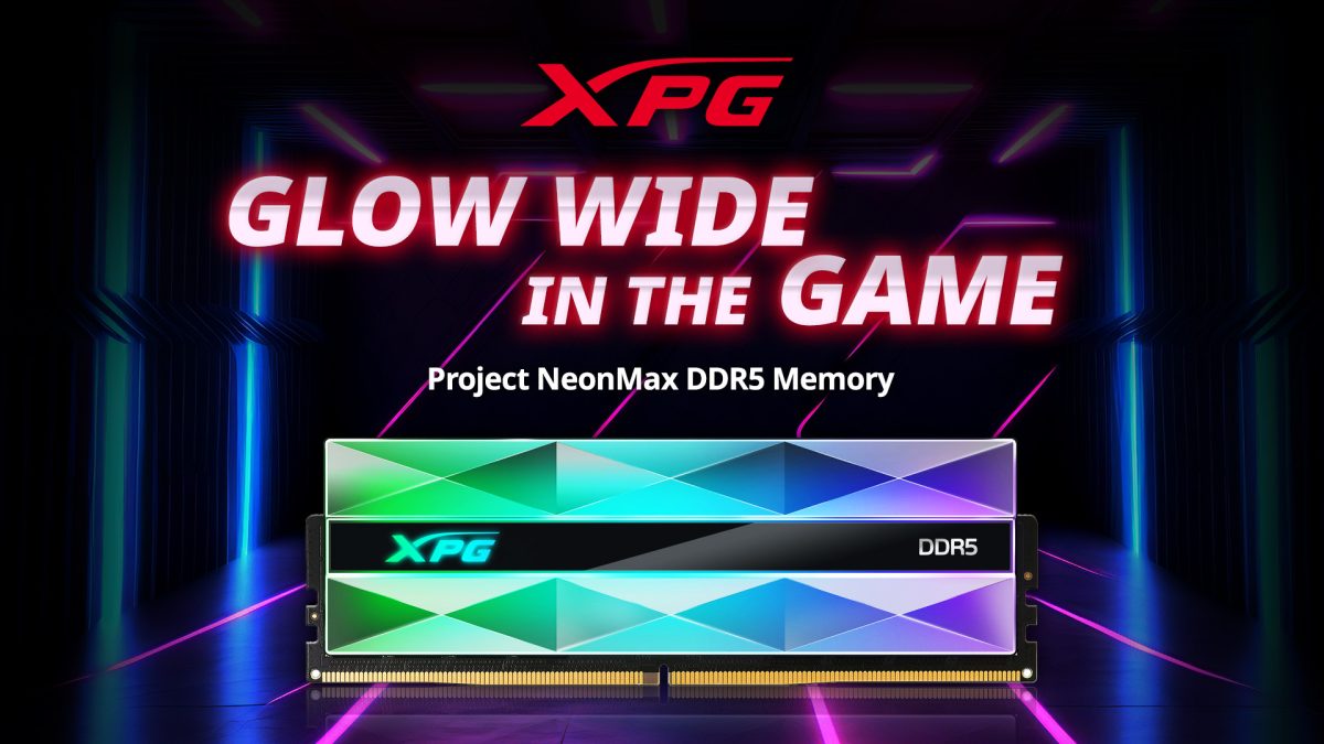 Project NeonMax is a DDR5 memory module featuring the industry's largest RGB luminous area on a single DRAM module.