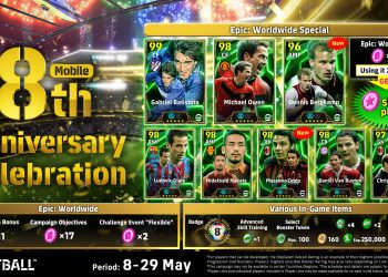 eFootball Mobile 8. Yıl Dönümü Konami Tarafından Kutlanıyor
