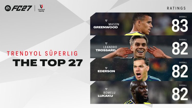 EA Sports FC 27'deki En Yüksek Reytingli Trendyol Süper Lig Futbolcuları Açıklandı